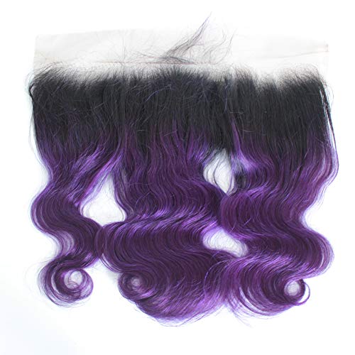 18 Inch Brazilian Virgin Human Hair Body Wave Ombre Full Lace Frontal Closure - Image 2