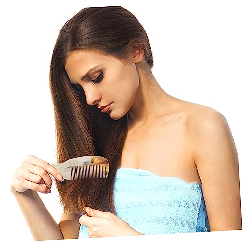 2pcs Horn Comb Pocket Tools Comb for Curly Hair Portable Massager French Hair Comb Teasing Combs for Women Phoenix Hair Comb Multifunction Comb Small Comb Large Tooth Comb Horns - Image 5