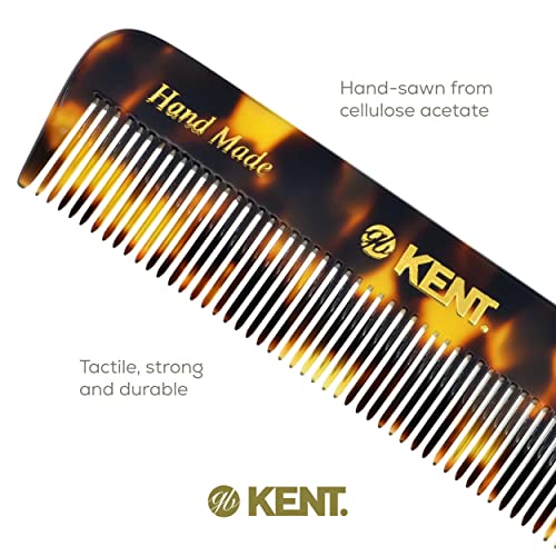 Kent FOT TY Fine Tooth Handmade Pocket Comb for Beard and Mustache Care, Travel Size - Image 5