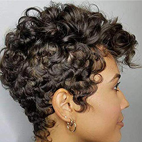 Short Black Curly Synthetic Wig for African American Women - Comfortable Style - Image 2