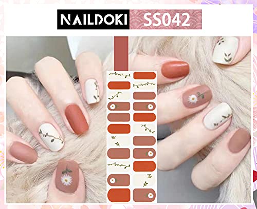 6 Sheets Self-Adhesive Gel Nail Art Decals for Women and Girls - Image 2