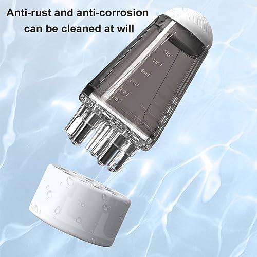 Hair Oil Applicator Bottle, Scalp Applicator Comb Hair Scalp Applicator, Ball Root Comb applicator Bottle Scalp Massager for Hair Growth, Mini Hair Raising Solid Hair Massage Tool(Grey) - Image 5