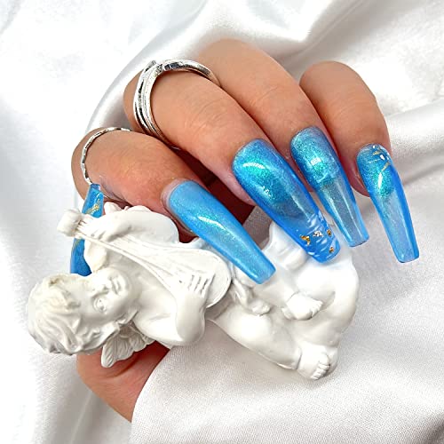 Senvenski Ice Jelly Crystal Gel Polish Set 6 Translucent Colors with Glitter - Image 3