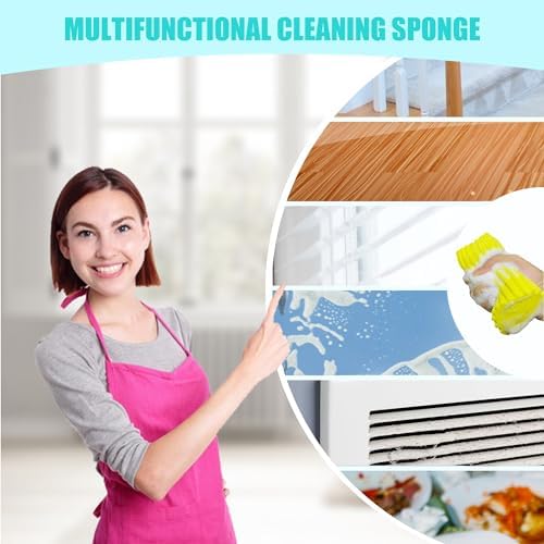 2-Pack Reusable Damp Cleaning Sponge for Kitchen Stoves, Sinks, Blinds, and Surfaces - Image 5