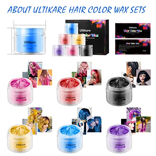 Ultikare Washable Red Hair Dye Wax for Kids, 3.4 Fl Oz, Available in 6 Vibrant Colors - Image 5