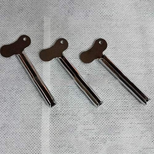 1Pcs Silver Tube Squeezer Key Metal Tube Squeezer Wringer Roller Tool for Toothpaste Hair Color Dye Hand Cream Cosmetics Paint (8cm x 3.5cm) - Image 3