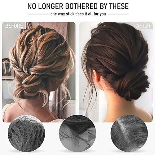 VOLLUCK Hair Wax Stick for Wigs Bundle with 4 PCS Edge Brushes Hair Styling Comb Set - Image 3