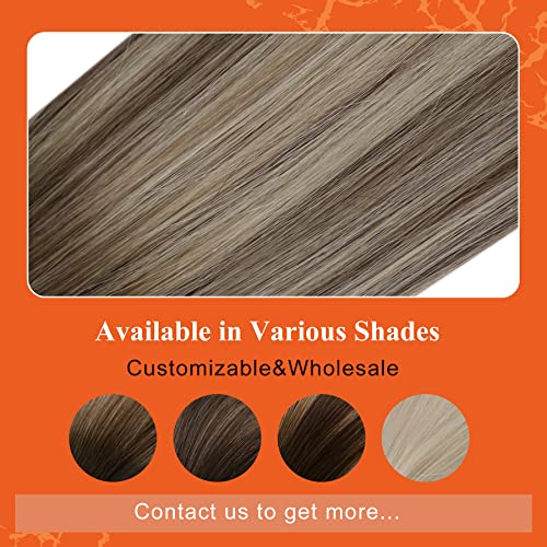 18 Inch U-Tip Balayage Human Hair Extensions 50g Full Head Natural Look - Image 6