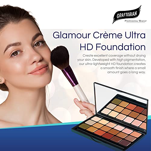 Graftobian HD Pro 12-Shade Face Makeup Palette with Blending Sponge - Image 4