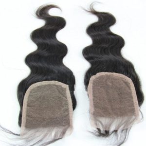 Wholesale Lace Front Top Closure 10" European Virgin Remy Hair Body Wave 55 natural colour Can Be Dyed