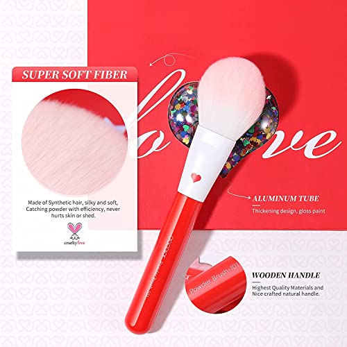 Docolor Professional Makeup Brushes Set 32Pcs Make up Brushes Premium Kabuki Foundation Blending Face Powder Blush Contour Eye Shadows Eyebrow Eyeliner Make Up Brush Gift Kit - Image 6