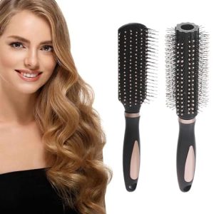 2 Pack Hair Brushes,Curl Hair Brush Detangling Brush Hair Comb For Men And Women Great On Wet Or Dry Hair For Long Thick Thin Curly Natural Hair (Black)