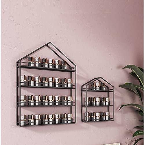 Metal 3/4 Tier Nail Polish Shelf Essential Oil Display Rack, Nail Salon Shop Iron Wall Art Display Rack Storage Shelf Perfume Shelf Cosmetic Cabinet Spice Rack Organizer Holds - Image 5
