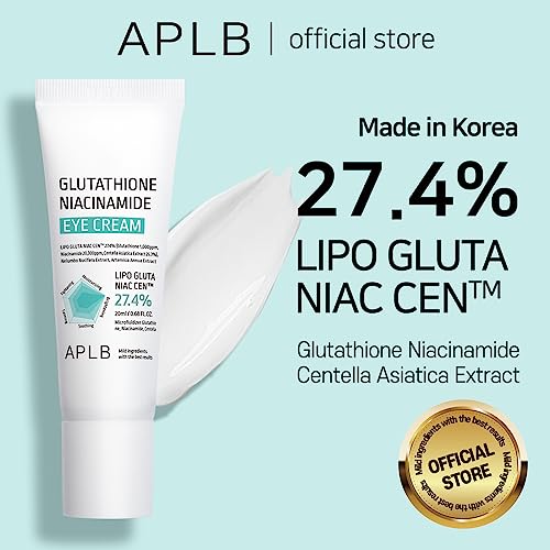 APLB Glutathione Niacinamide Eye Cream | LIPO GLUTA NIAC CEN™ 27.4% 0.68 FL.OZ/Korean Skincare, Eye cream for dark circles and puffiness, Improve elasticity & provide moisture around eye region - Image 2