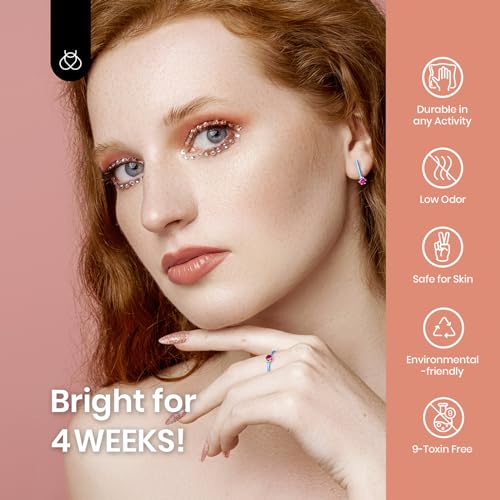 Beetles Gel Nail Polish 1 Pcs 15ml 0.51 FL.OZ Rose Gold Reflective Pink Glitter Gel Polish Dazzling Princess Soak Off U V LED Gel Polish Nail Art Design Manicure Salon DIY Salon Gel - Image 6