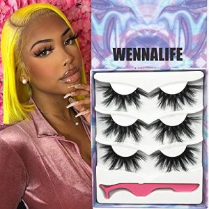 Wennalife 25mm 3D Mink Eyelashes Set 3 Unique Styles Lush Volume