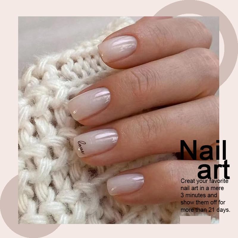 Arte Clavo 15ml Jelly Nude Gel Nail Polish, Milky Nude Gel Polish for UV Light Nail Art DIY Manicure and Pedicure at Home UV LED Cured 0.5 fl oz (Milky White Gel Polish) 1423…… - Image 3