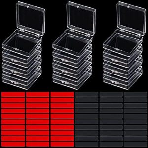Clear Acrylic Nail Polish Organizer Display Case with 10 Compartments and Tape Included