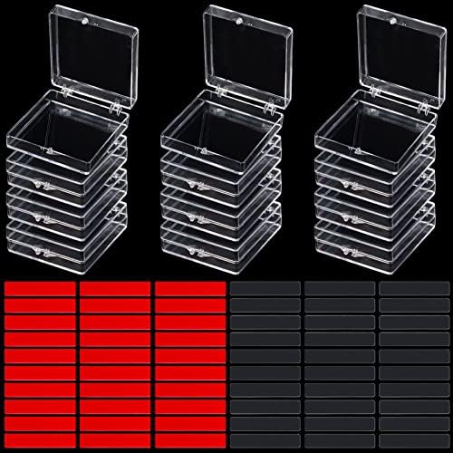 Clear Acrylic Nail Polish Organizer Display Case with 10 Compartments and Tape Included