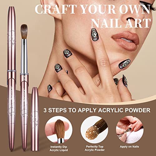 KEMEISI Size 8 Professional Kolinsky Nail Art Brush with High-Quality Bristles - Image 6