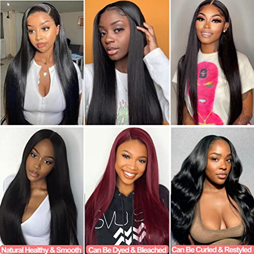 Straight Bundles Human Hair 20 22 24 Inch 3 Bundles 100% Unprocessed Brazilian Virgin Human Hair Bundles Straight Weave Bundles Natural Color - Image 6