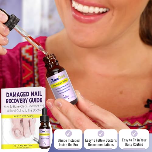 Extra Strength Toenail & Fingernail Repair Drops - Nail Care Renewal for Thick, Damaged & Discolored Nails - 2 Pack - Image 3