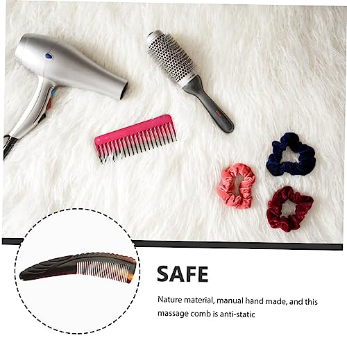 Handmade Buffalo Horn Anti-static Travel Comb for Hair and Scalp Massage - Image 5