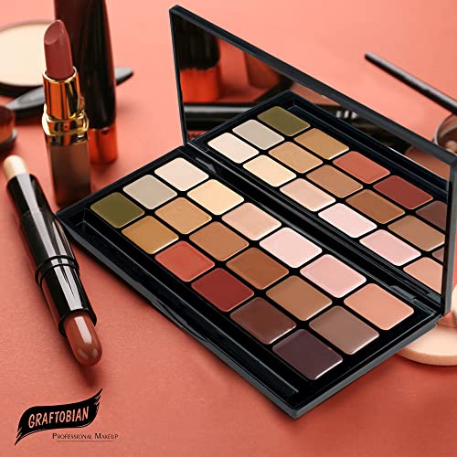 Graftobian HD Pro 12-Shade Face Makeup Palette with Blending Sponge - Image 3