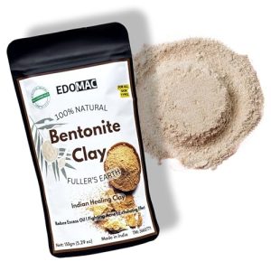 Bentonite Clay Powder for Unleashing the potential of skincare rituals - 100% Natural Indian Healing Clay for cleasing and Detox facial mask and body mud (5.29 oz)
