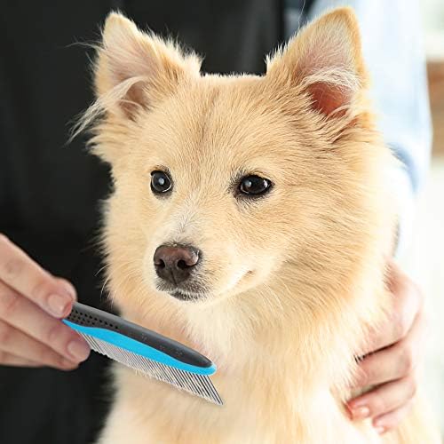 Pets First 2 Pack Dog Comb Small & Large PET Comb for Small & Large Breeds & Areas. Premium Anti-Slip Comfort Grip Ergonomic Handle for Your Dog & Cat with Durable Stainless-Steel - Image 6