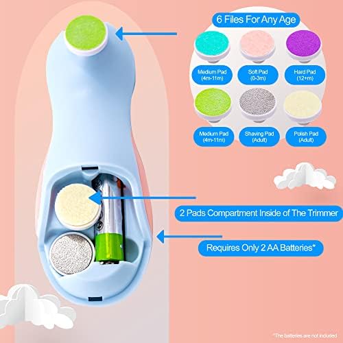 Baby Nail Trimmer Electric for Babies Toddler Infant Baby Needs Baby Nail Clippers Baby Manicure Set for Baby Toddler Nail Clippers Newborn (Yellow) - Image 6