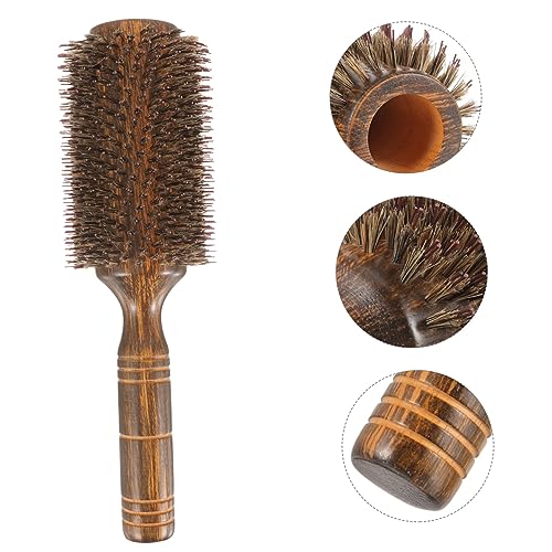 2pcs Roll Pig Bristle Curling Comb Roller Hair Brush Hair Styling Comb Curling Brush Round Hair Brush Hairbrushes for Women Blow Drying Nylon Curls Hair Comb Miss - Image 8