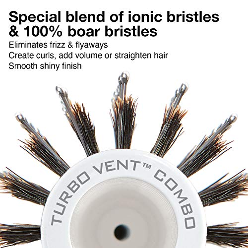 Olivia Garden Ceramic + Ion Turbo Vent Combo Hair Brush (ionic & 100% boar bristles) - Image 3