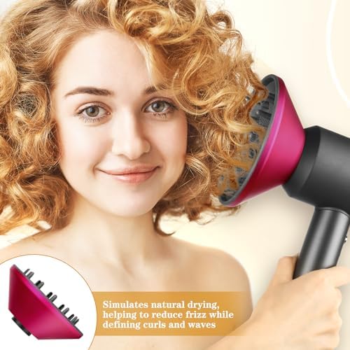 Diffuser Attachment Compatible with Dyson Hair Dryer HD01 HD02 HD03 for Fine Thick Natural Wave and Curly Hair Professional Salon Tool with Filter Cleaning Brush - Image 3