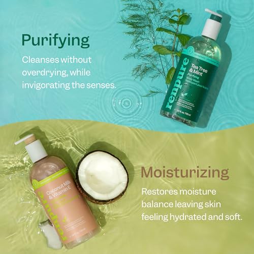 Renpure Tea Tree Mint Body Wash 24 Oz Refreshing Nourishing Formula - Image 2