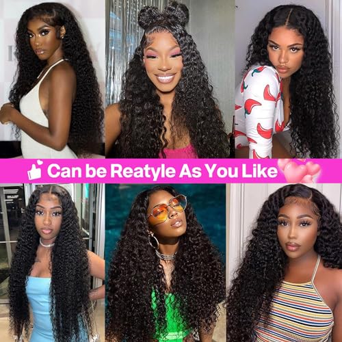 22 Inch Deep Wave Human Hair 360 Lace Front Wig for Black Women with Baby Hair - Image 6