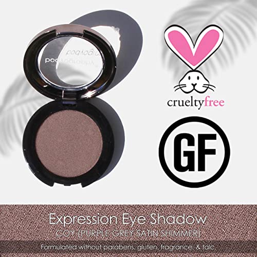 Bodyography Expressions Eye Shadow - Multi-Functional Eye Shadow - Rich, Dense, and Silky Smooth (Coy (Purple Grey Satin Shimmer)) - Image 6
