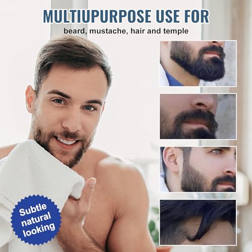 Men's Black Beard Dye 200ml Instant No-Mix Color for Beard and Mustache - Image 3