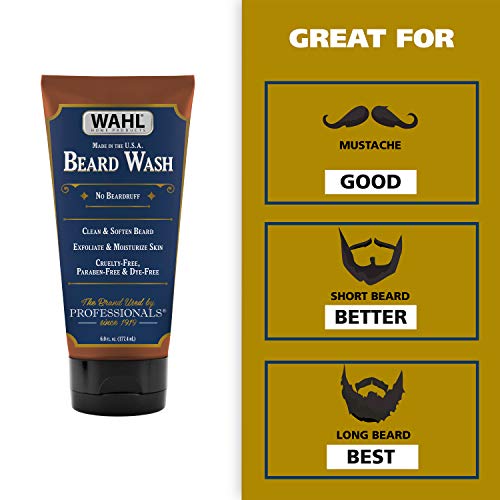 Wahl Beard Wash Face Exfoliator with Essential Oils for Moisturizing Skin Beard Hair – Manuka Oil, Meadowfoam Seed Oil, Clove Oil, Moringa Oil, and More - Model 805601 - Image 6