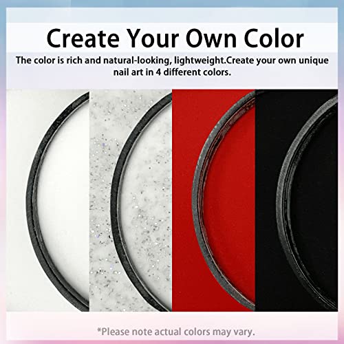 Lofuanna Dip Powder Nail Kit Starter Set 4 Colors, Base & Top Coat, No UV - Image 3