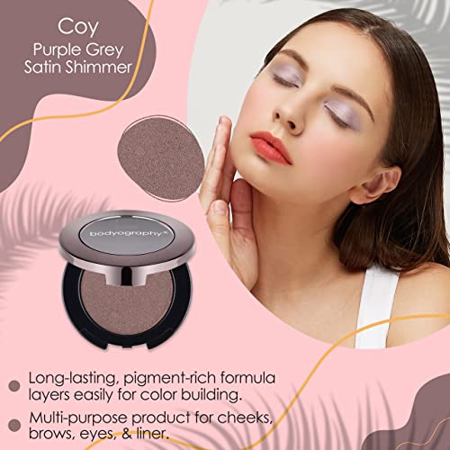 Bodyography Expressions Eye Shadow - Multi-Functional Eye Shadow - Rich, Dense, and Silky Smooth (Coy (Purple Grey Satin Shimmer)) - Image 3