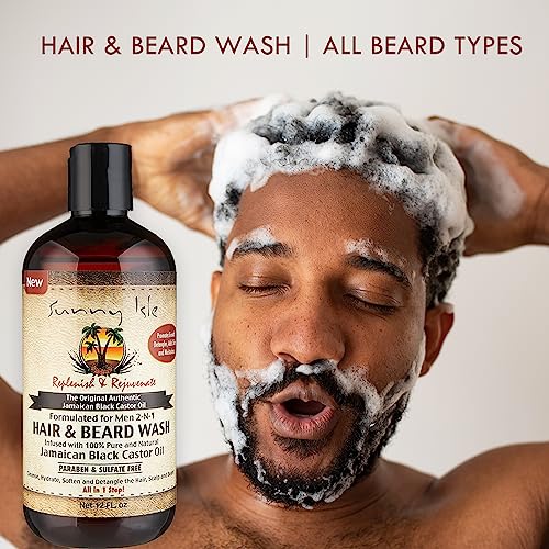 Sunny Isle Jamaican Black Castor Oil 8 oz Hair and Beard Wash for All Hair Types - Image 6