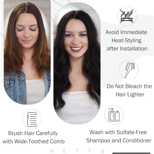 12 Inch Straight Jet Black Human Hair Sew-In Weft Extensions 70g - Image 6