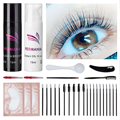 PERMANIA 15ml Black Eyelash Tint Kit Professional Training Use