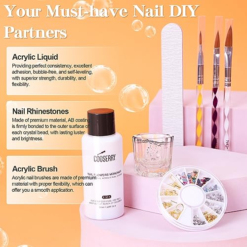 Acrylic Nail Kit with Drill - 24 Colors of Glitter Acrylic Powder And Liquid Monomer Set for Beginners Nails Set - Nail Kit Set Professional Acrylic with Everything for Nail Extension - Image 6