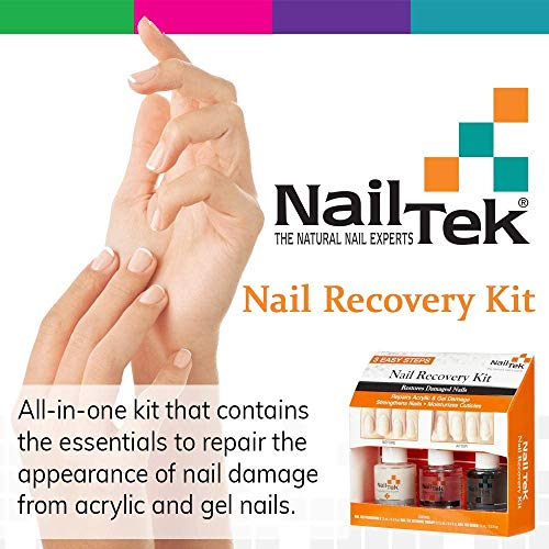 Nail Tek Repairs Damaged Nails kit.Intensive Therapy(.5OZ),Foundation(.5OZ)& Renew(.48OZ) - Image 2