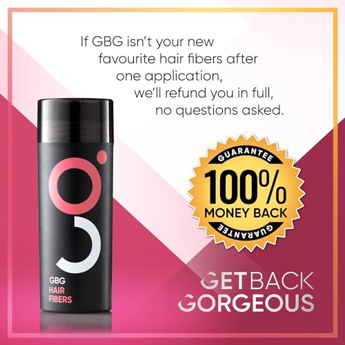 GBG Womens Hair Fibers for Thinning Hair - Cruelty Free - Hair Powder for Fine Hair - Instantly Thick in 30 Seconds, Hair Touch Up, Hair Thickener for Women & Men (Light Blonde) 25g - Image 6