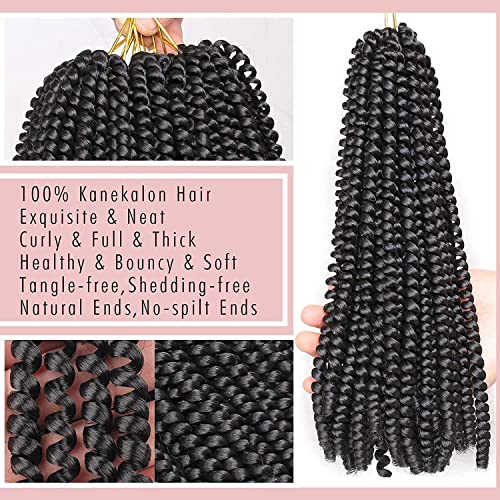 Xtrend 90strands Honey Blonde Spring Twist Crochet Hair 8 Inch Synthetic Crochet Braids Hair for Distressed Butterfly Locs Fluffy Twist Hair Extensions for Women 27# - Image 5