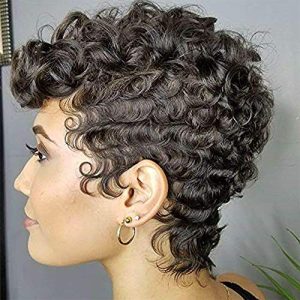 Short Black Curly Synthetic Wig for African American Women - Comfortable Style