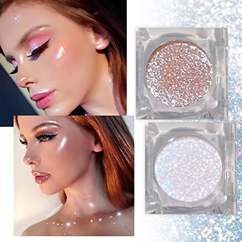 Glitter Eyeshadow Palette Women Makeup Eye Shadow Sparkling Liquid Eyeshadow Flake-Proof Long Lasting One-Swipe Coverage Lightweight Quick Dry Waterproof Multi-Dimensional Eye Looks Sales Clearance - Image 4